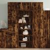 vidaXL Highboard Smoked Oak Engineered Wood Tall Highboard Rectangular