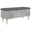 vidaXL Storage Bench Concrete Gray, Dark Gray