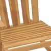 vidaXL Adirondack Rocking Chair Set of 2 Teak Wood Solid Teak Wood