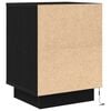 vidaXL Bedside Cabinet Set of 2 Black Engineered wood