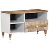 vidaXL TV Cabinet Mango natural with white