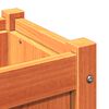 vidaXL Garden Planter Wax Brown Solid Pine Wood Medium Decorative Inlays