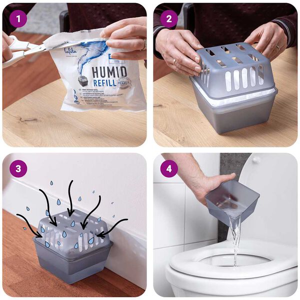 Lafita Moisture Absorbers with Refill Bags 4 pcs 15.9 oz