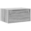 vidaXL Wall-mounted Bedside Cabinet Set of 2 Grey Sonoma Engineered wood