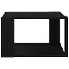 vidaXL Coffee Table Black Oak 33.46 x 21.65 x 12.20 in