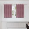 vidaXL Curtains with Curtains 2 pcs Dark pink 55.12 x 55.12 in Velvet