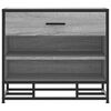 vidaXL Shoe Bench Grey Sonoma Engineered wood Medium Storage