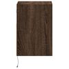 vidaXL TV Wall Cabinet Brown Oak Engineered Wood Compact TV Wall Cabinet