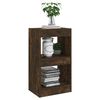 vidaXL Book Cabinet Smoked Oak Engineered Wood Medium Book Cabinet