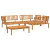 vidaXL Pallet Sofa Set Oiled Wood Solid Acacia wood with an oil finish