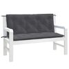 vidaXL Garden Bench Cushion Melange Anthracite 100% polyester