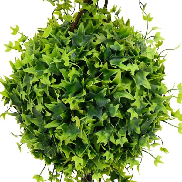vidaXL Artificial Plant Green Polyethylene, Metal, Polypropylene Medium