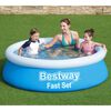 Bestway Inflatable Pool Blue PVC, Polyester mesh 72 in Collapsible