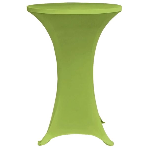 vidaXL Table Cover Set of 4 Apple green 90% Polyester, 10% Elastane