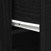 vidaXL Highboard Black Oak 31.50 x 12.99 x 59.06 in Engineered Wood