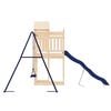 vidaXL Outdoor Playset Natural Wood Solid Pine Wood Large Durable