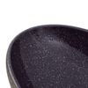 vidaXL Countertop Basin Purple and Grey Oval 23.2x15.7x5.5" Ceramic