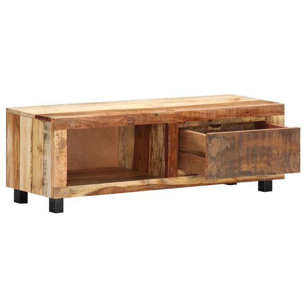 vidaXL TV Unit Natural wood with multicolor grains