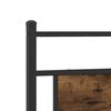 vidaXL Bed Frame Smoked Oak Engineered wood Twin Twin Bed Frame