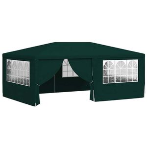 vidaXL Party Tent Green Polyethylene 13x20 ft Durable Party Tent
