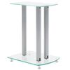 Aluminum Speaker Stands 2 pcs Transparent Safety Glass
