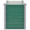 vidaXL Raised Bed Green Galvanized steel 63.0 x 15.7 x 17.7 in Durable