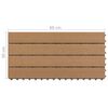 vidaXL Decking Tiles 6 pcs WPC 23.6"x11.8" 11.6 ft&sup2; Brown