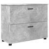 vidaXL Bathroom Furniture Set with Drawer 2 pcs Concrete Grey