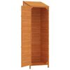 vidaXL Garden Shed Brown Solid Fir Wood Medium Garden Shed Rectangular