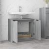 vidaXL Bathroom Cabinet Grey Sonoma Engineered wood Medium