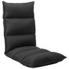 vidaXL Floor Chair Black Fabric Foldable Floor Chair Rectangular