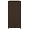 vidaXL Garden Storage Cabinet Brown PE rattan Large