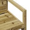 vidaXL Garden Lounge Set Natural wood Pressure treated pine wood Medium