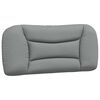 vidaXL Headboard Cushion Light Grey Polyester, PP fiber 31.5 in wide