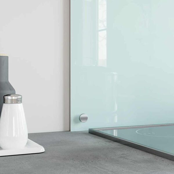 vidaXL Kitchen Backsplash White 31.5"x23.6" Tempered Glass