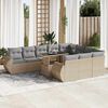 vidaXL Garden Sofa Set Beige