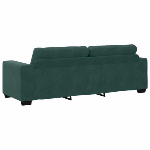 vidaXL Sofa Dark Green 87.01 x 30.71 x 31.50 in Fabric