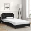 vidaXL Bed Frame Black and White