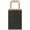 vidaXL Paper Bags 250 pcs with Handles Black 15x8x21 cm