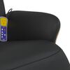 vidaXL Massage Recliner Chair Black Faux Leather Large Swivel