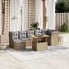 vidaXL Garden Sofa Set Beige