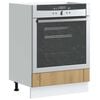 vidaXL Oven Cabinet Artisan oak Engineered wood Compact Adjustable Feet