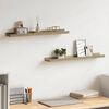 vidaXL Wall Shelf Set of 2 Sonoma Oak MDF Wall Mounting Wall Shelf