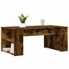 vidaXL Coffee Table Smoked Oak Engineered Wood Small Coffee Table