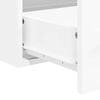 vidaXL Bathroom Cabinet With Mirror High gloss white Engineered wood