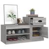 vidaXL Shoe Cabinet Grey Sonoma Engineered Wood Medium Shoe Cabinet
