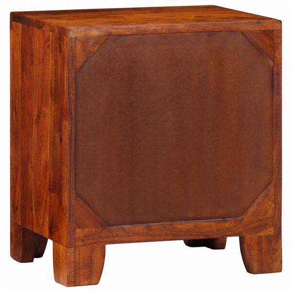 vidaXL Bedside Cabinet Honey Brown Solid Acacia wood Compact
