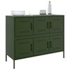 vidaXL Sideboard Olive Green Cold-Rolled Steel Medium Adjustable Feet