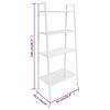 vidaXL Display Shelf White Sheet Metal Medium Storage Shelf