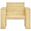 vidaXL Garden Lounge Set Natural Wood Treated Pinewood Standard Durable